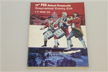 PGA Championship Programs - 1974, 1975 & 1976 - Trevino, Nicklaus & Stockton Victories