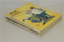 PGA Championship Programs - 1974, 1975 & 1976 - Trevino, Nicklaus & Stockton Victories