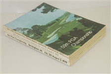 PGA Championship Programs - 1977, 1978 & 1979 - Wadkins, Mahaffey & Graham Victories
