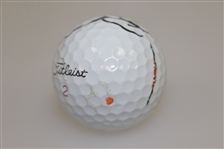 Rickie Fowler Signed Personal Titleist Golf Ball JSA ALOA