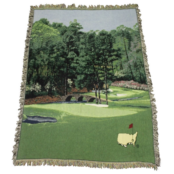 Augusta National Golf Club Afghan / Blanket - Featuring Hogan Bridge