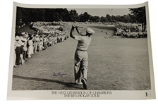 Ben Hogan Signed 1950 US Open Famous 1 - Iron Shot Oversize Poster JSA ALOA