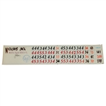 Jack Nicklaus Signed 1993 US Senior Open at Cherry Hills Hand-Written Scoreboard- Tournament Used in Victory JSA ALOA
