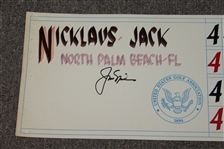 Jack Nicklaus Signed 1993 US Senior Open at Cherry Hills Hand-Written Scoreboard- Tournament Used in Victory JSA ALOA