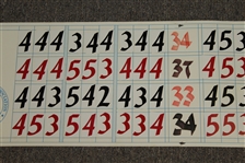 Jack Nicklaus Signed 1993 US Senior Open at Cherry Hills Hand-Written Scoreboard- Tournament Used in Victory JSA ALOA
