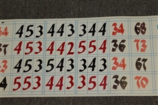 Jack Nicklaus Signed 1993 US Senior Open at Cherry Hills Hand-Written Scoreboard- Tournament Used in Victory JSA ALOA