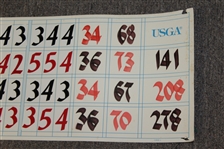 Jack Nicklaus Signed 1993 US Senior Open at Cherry Hills Hand-Written Scoreboard- Tournament Used in Victory JSA ALOA