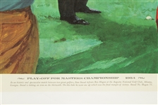 1954 Masters Play-Off Sportsman's Eyrie Print Featuring Sam Snead & Ben Hogan 