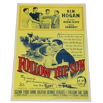 Follow The Sun Movie Poster Featuring Mr. & Mrs. Ben Hogan - Produced By Original 20th Century Fox Printing Block