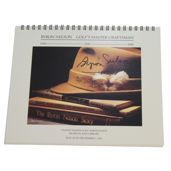 Byron Nelson Signed Calendar - Celebrating the USGA Museum & Library in 1991 JSA ALOA