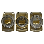 Masters Tournament Money Clips / Badges - 2 Undated & 2001