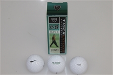 Tiger Woods Nike 'Tiger Slam' Balls in Tin Collector's Boxes - Set of 4