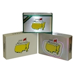 Masters Tournament Complete Sets of Titleist Golf Balls in Sleeves & Boxes - 2001, 2003 & 2004 