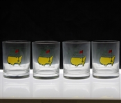 Set of Four Masters Tumbler Glasses In Original Boxes - Two of Each 2000 & 2001
