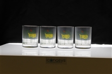 Set of Four Masters Tumbler Glasses In Original Boxes - Two of Each 2000 & 2001