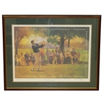 Byron Nelson Signed 11 In a Row Print Limited to 50 -  Commemorating Historic 1945 win Streak JSA ALOA