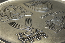 Vallhalla Country Club Pewter Plate w/ 3 Majors & Ryder Cup - Stamped on Back