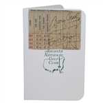 Craig Wood Signed Scorecard Mounted on Augusta National Scorecard JSA ALOA