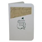 Jimmy Demaret Signed Scorecard Mounted on Augusta National Scorecard JSA ALOA