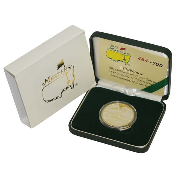 2012 Masters .999 Fine Silver Coin Depicting Clubhouse #484/500