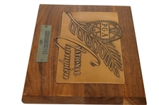 Jock Hutchison's Personal 1920 PGA Championship Plaque - Presented By The PGA As Its Third Winner