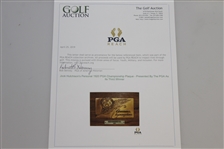 Jock Hutchison's Personal 1920 PGA Championship Plaque - Presented By The PGA As Its Third Winner
