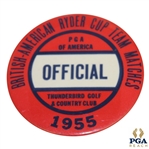 1955 Ryder Cup Official Badge - Thunderbird Golf & Country Club