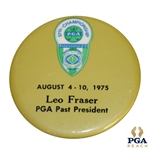 1975 PGA Championship at Firestone CC Past PGA President Leo Frasers Credentials Badge - Nicklaus Win