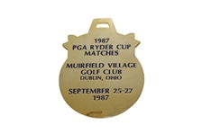 1987 Ryder Cup at Muirfield Village Engraved Bag Tag