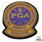 PGA of America Director Bullion Blazer Crest/Badge - Gold Trim