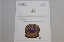 PGA of America Director Bullion Blazer Crest/Badge - Gold Trim
