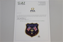 1963 Ryder Cup at East Lake CC Contestant Bullion Blazer Crest/Badge