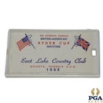1963 Ryder Cup at East Lake Bag Tag - Original Tournament Info Insert Included