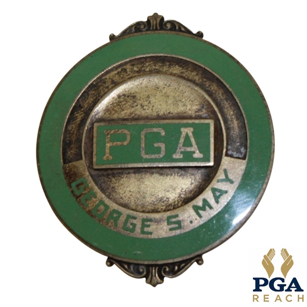 George S. Mays PGA Badge/Credentials - Golfs Broadcasting Pioneer & Tam OShanter Club Owner