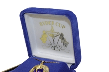 2002 Ryder Cup at The Belfry 10kt Gold Necklace- In Original Box