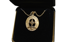 2002 Ryder Cup at The Belfry 14kt Gold Necklace- In Original Box
