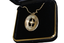 2002 Ryder Cup at The Belfry 14kt Gold Necklace- In Original Box