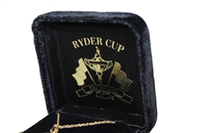 2002 Ryder Cup at The Belfry 14kt Gold Necklace- In Original Box