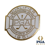 1951 PGA Championship at Oakmont C.C. Contestant Badge - Sam Snead Win - Excellent Condition