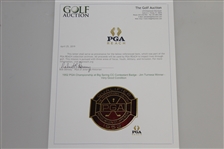 1952 PGA Championship at Big Spring CC Contestant Badge - Jim Turnesa Winner - Very Good Condition