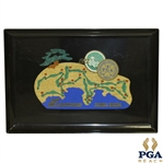 1977 PGA Championship at Pebble Beach Serving Tray - Lanny Wadkins Winner