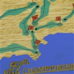 1977 PGA Championship at Pebble Beach Serving Tray - Lanny Wadkins Winner