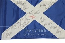 PGA Cup 2009 Tournament Used Flag Signed By Both GB/Ireland & US Teams - The Carrick on Loch Lomond in Scotland JSA ALOA