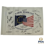 Rory McIlroy (Age 15) & Tony Finau (Age 14) Signed 2004 Junior Ryder Tournament Used Flag - US & Europe Teams JSA ALOA