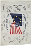 Rory McIlroy (Age 15) & Tony Finau (Age 14) Signed 2004 Junior Ryder Tournament Used Flag - US & Europe Teams JSA ALOA