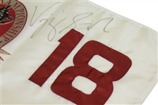 Vijay Singh Signed 1998 PGA Championship Flag w/ Stitched '18' JSA ALOA