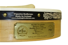 Padraig Harrington's 2009 PGA Champion's Dinner Gift - Vignoles Bodhrans Drum with Drumstick - Made in Ireland