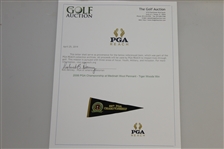 2006 PGA Championship at Medinah Wool Pennant - Tiger Woods Win 