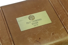 John Mahaffey's 1979 PGA Championship Champions Dinner Gift - Leather Jewelry / Trinket Box w/ Engraved Nameplate