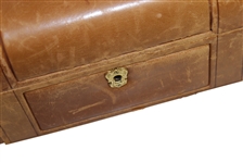 John Mahaffey's 1979 PGA Championship Champions Dinner Gift - Leather Jewelry / Trinket Box w/ Engraved Nameplate